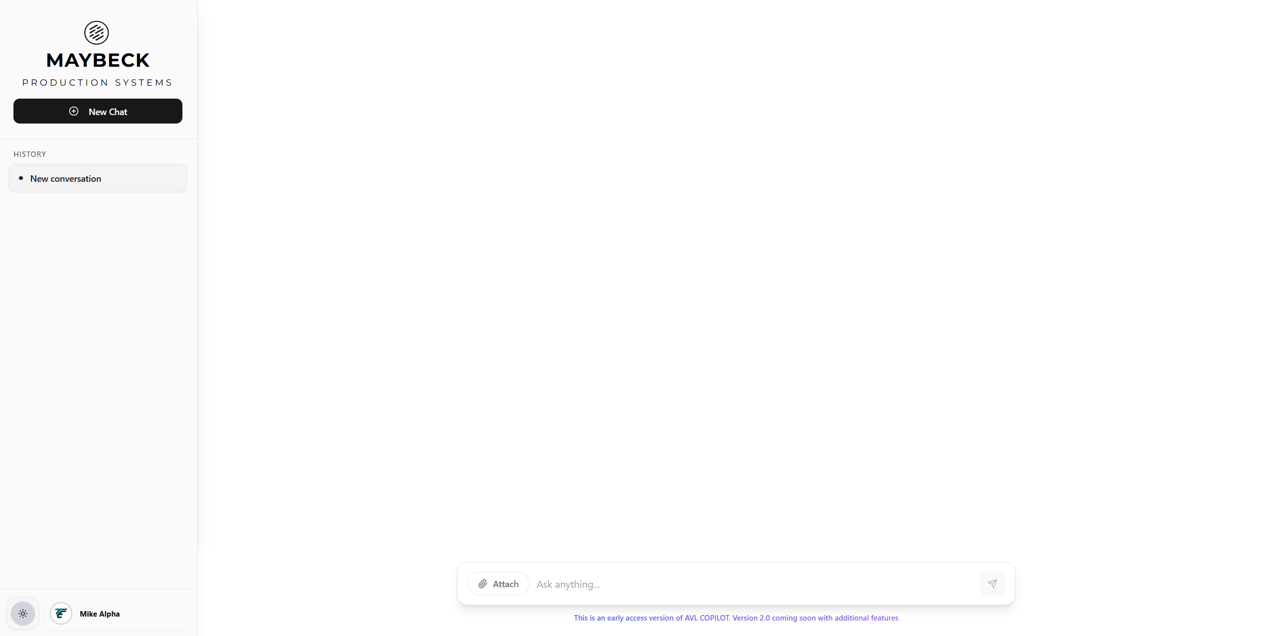 AVL Copilot Chat Interface